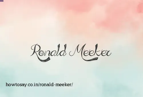 Ronald Meeker