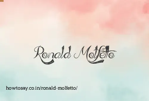 Ronald Molfetto