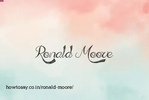 Ronald Moore