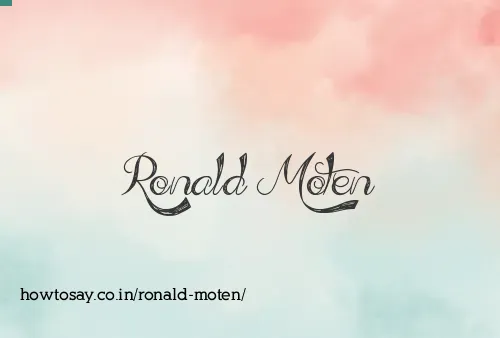 Ronald Moten