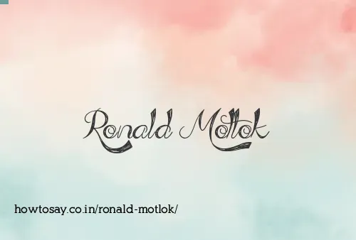 Ronald Motlok