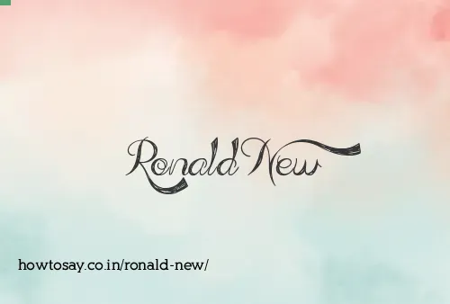 Ronald New