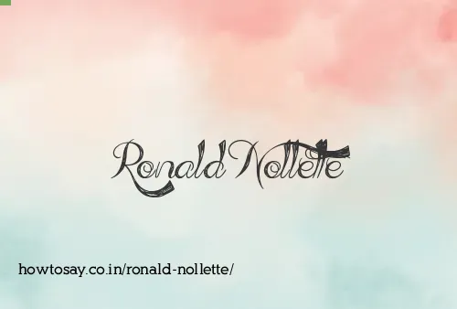 Ronald Nollette