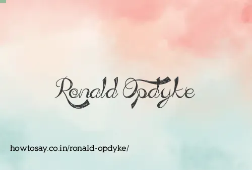 Ronald Opdyke