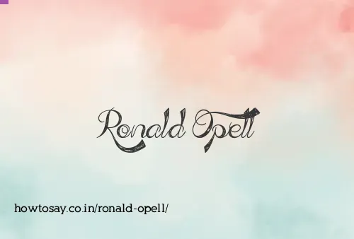 Ronald Opell