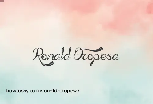 Ronald Oropesa