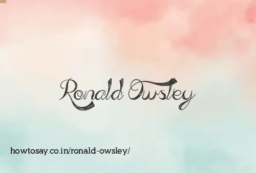 Ronald Owsley