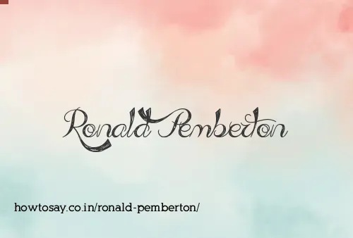 Ronald Pemberton