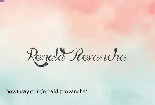 Ronald Provancha