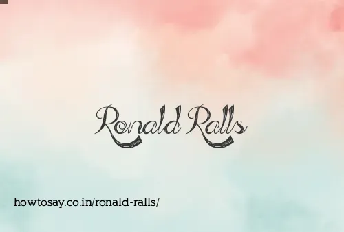 Ronald Ralls