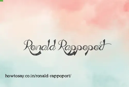 Ronald Rappoport
