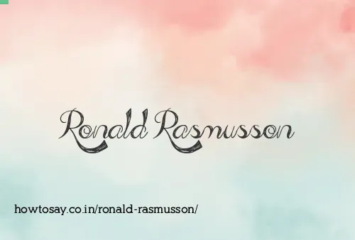 Ronald Rasmusson