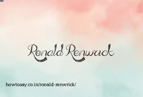 Ronald Renwrick