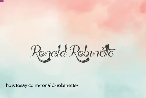 Ronald Robinette