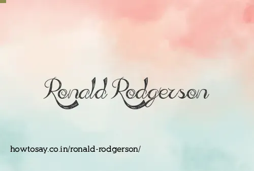 Ronald Rodgerson