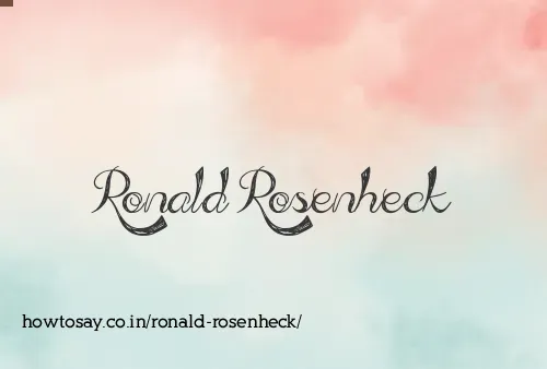 Ronald Rosenheck