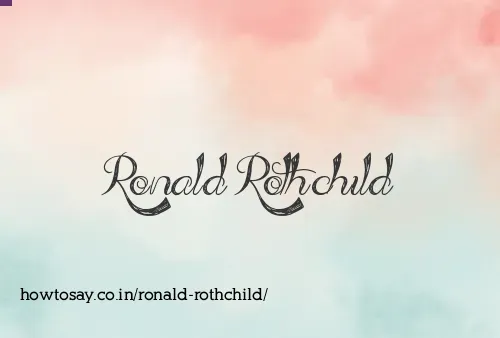 Ronald Rothchild