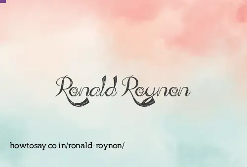 Ronald Roynon