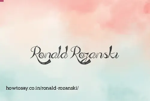 Ronald Rozanski