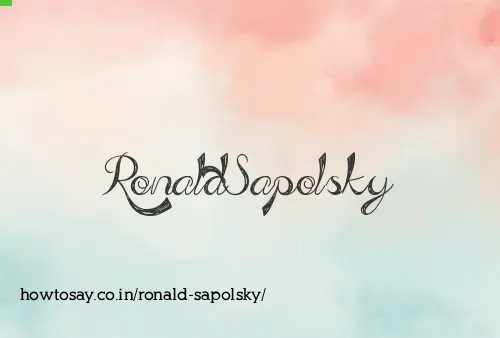 Ronald Sapolsky