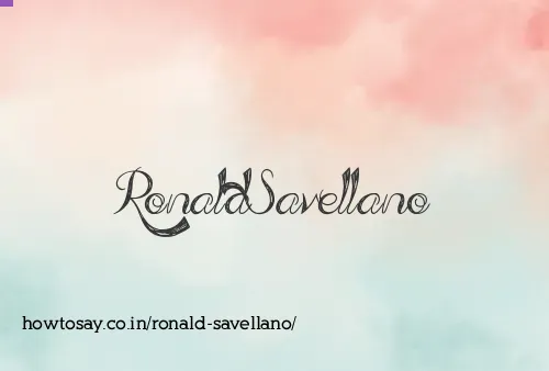 Ronald Savellano