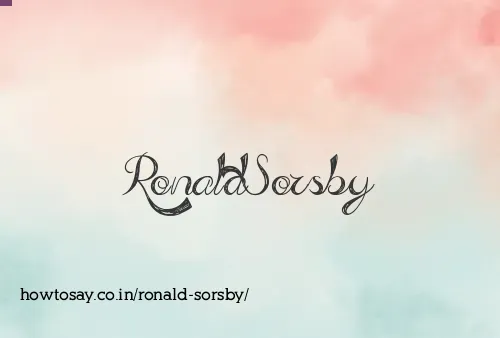 Ronald Sorsby