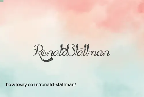 Ronald Stallman