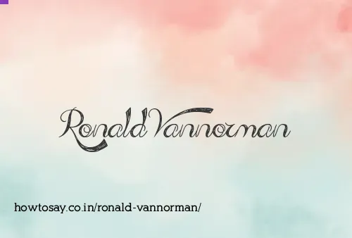 Ronald Vannorman
