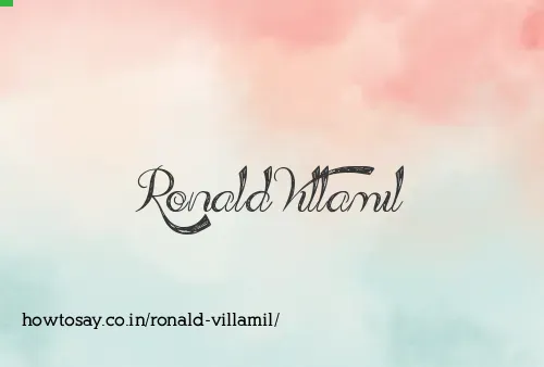 Ronald Villamil