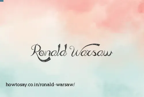 Ronald Warsaw