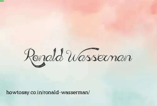 Ronald Wasserman