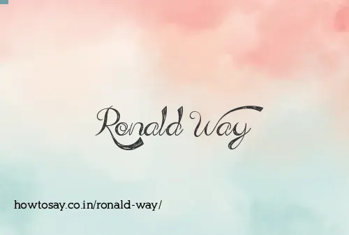 Ronald Way