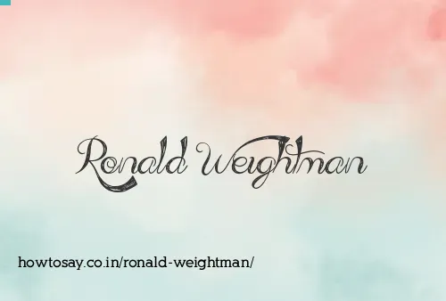 Ronald Weightman