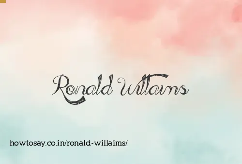 Ronald Willaims
