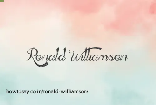 Ronald Williamson