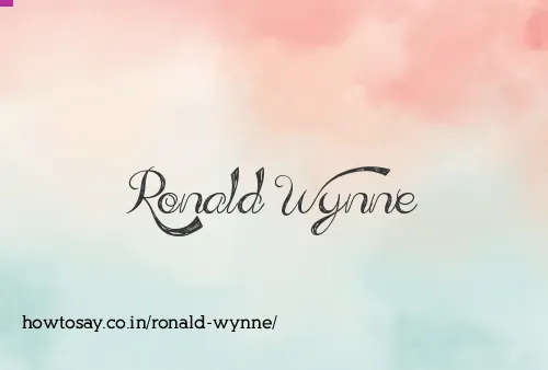 Ronald Wynne
