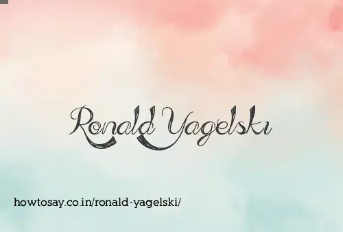 Ronald Yagelski