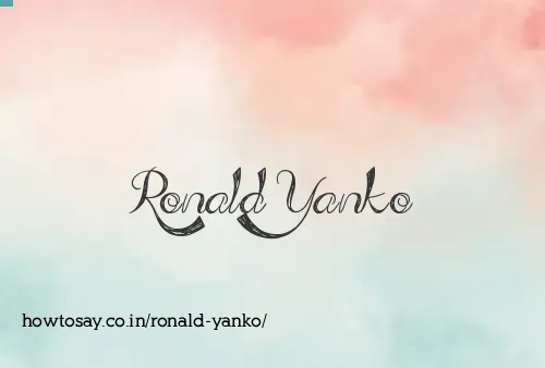 Ronald Yanko
