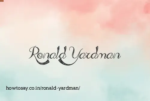 Ronald Yardman