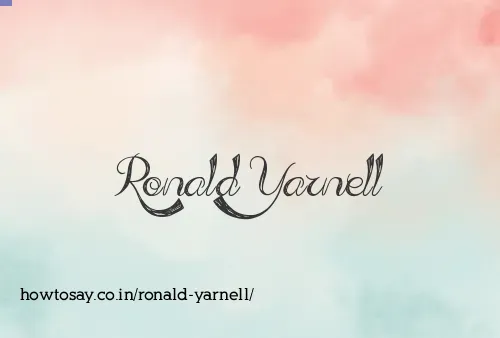 Ronald Yarnell