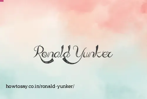 Ronald Yunker