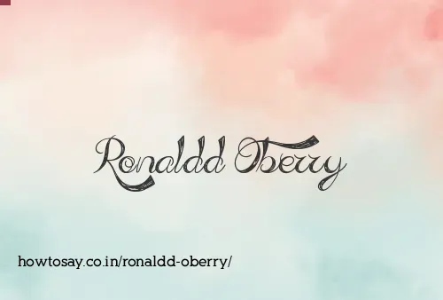 Ronaldd Oberry