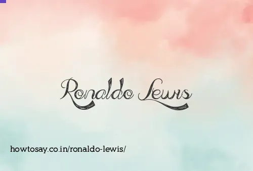 Ronaldo Lewis