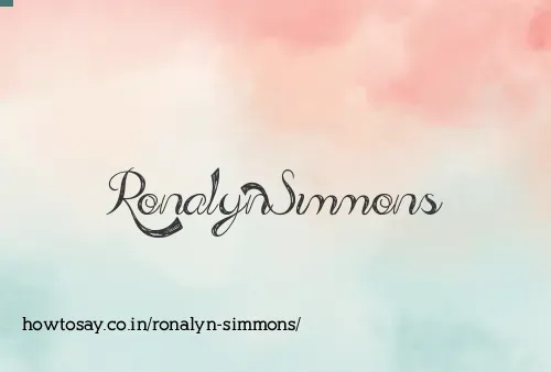 Ronalyn Simmons