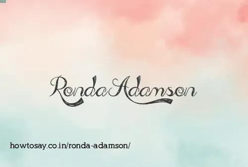 Ronda Adamson