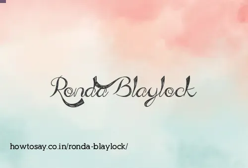 Ronda Blaylock