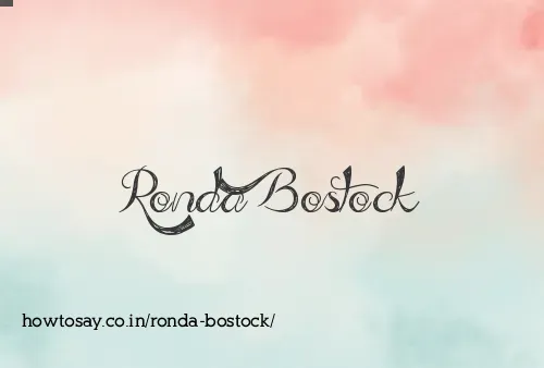 Ronda Bostock