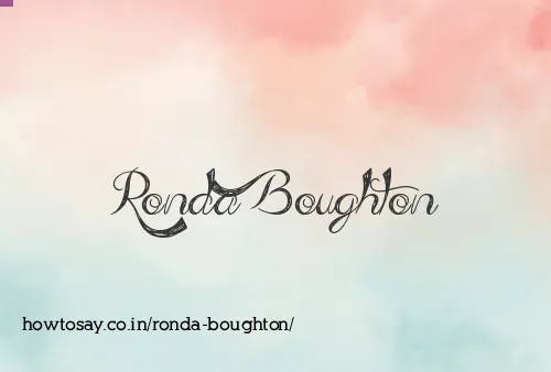 Ronda Boughton