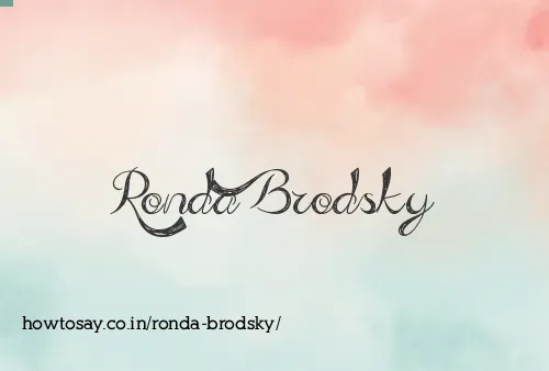 Ronda Brodsky