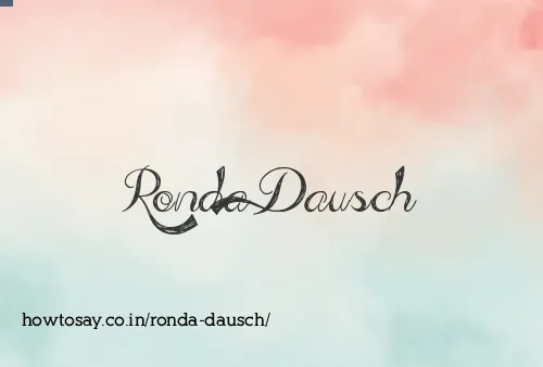 Ronda Dausch